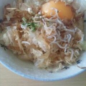 シラスの卵かけごはん